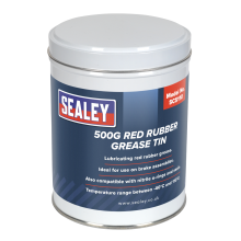 500g Red Rubber Grease Tin