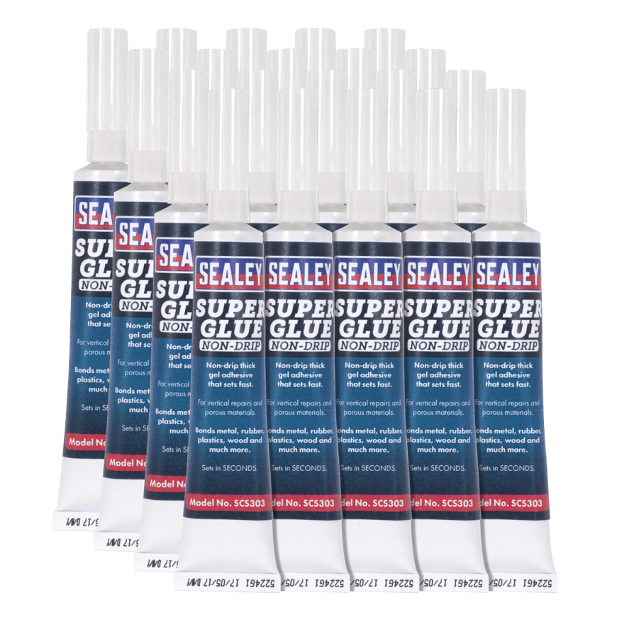 20g Non-Drip Gel Super Glue - Pack of 20