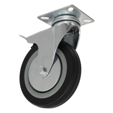 Ø125mm Castor Wheel Swivel Plate with Brake