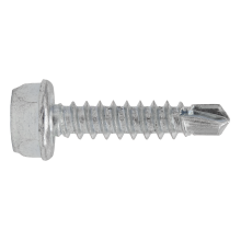 4.2 x 19mm Zinc Plated Self-Drilling Hex Head Screw - Pack of 100