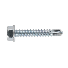 4.2 x 25mm Zinc Plated Self-Drilling Hex Head Screw - Pack of 100