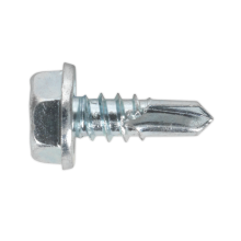 4.8 x 13mm Zinc Plated Self-Drilling Hex Head Screw - Pack of 100