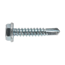 4.8 x 25mm Zinc Plated Self-Drilling Hex Head Screw - Pack of 100