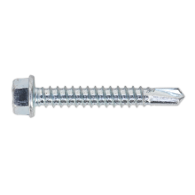 5.5 x 38mm Zinc Plated Self-Drilling Hex Head Screw - Pack of 100