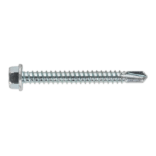 5.5 x 50mm Zinc Plated Self-Drilling Hex Head Screw - Pack of 100
