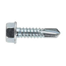 6.3 x 25mm Zinc Plated Self-Drilling Hex Head Screw - Pack of 100