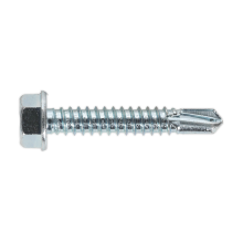 6.3 x 38mm Zinc Plated Self-Drilling Hex Head Screw - Pack of 100