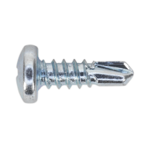 M4.2 x 13mm Zinc Plated Self-Drilling Pan Head Phillips Screw - Pack of 100
