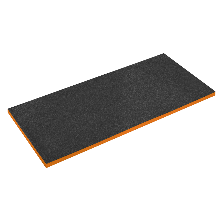 1200 x 550 x 30mm Easy Peel Shadow Foam® Orange/Black