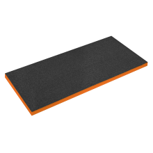 1200 x 550 x 50mm Easy Peel Shadow Foam® Orange/Black