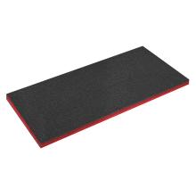 1200 x 550 x 50mm Easy Peel Shadow Foam® Red/Black