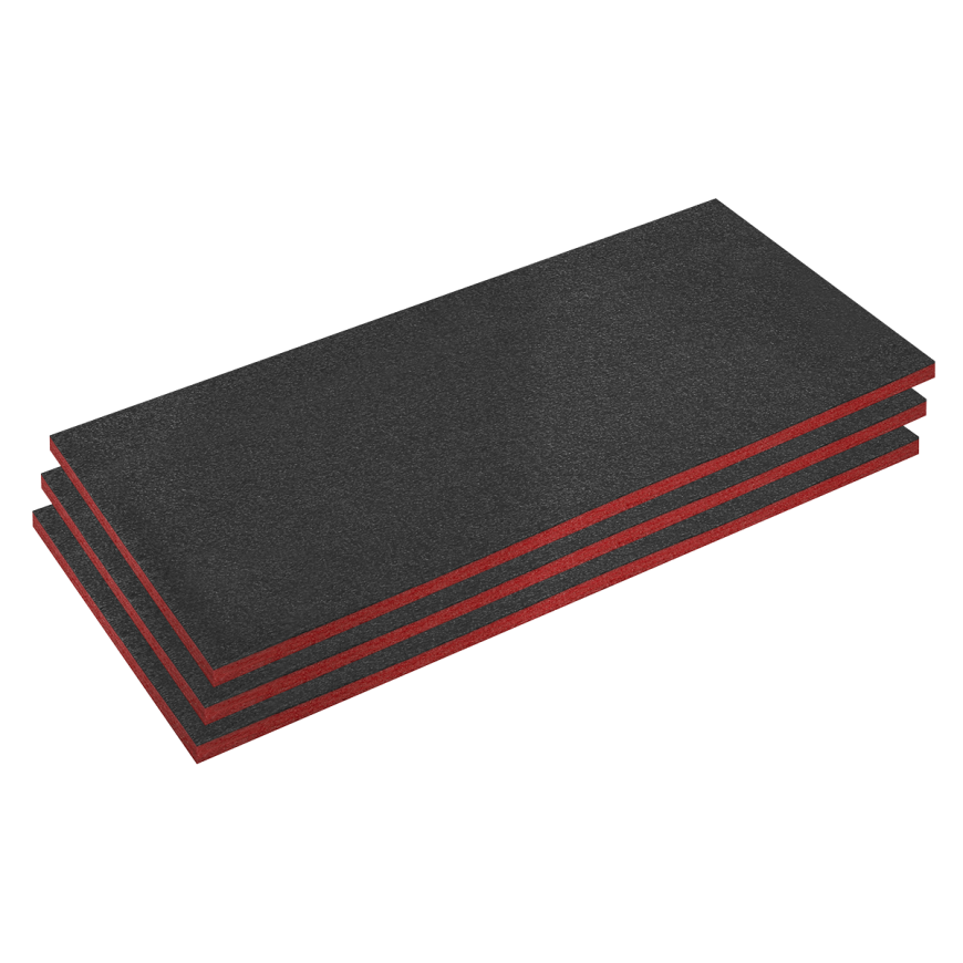 30mm Easy Peel Shadow Foam® Red/Black - Pack of 3