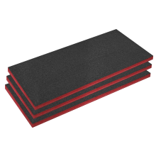 50mm Easy Peel Shadow Foam® Red/Black - Pack of 3