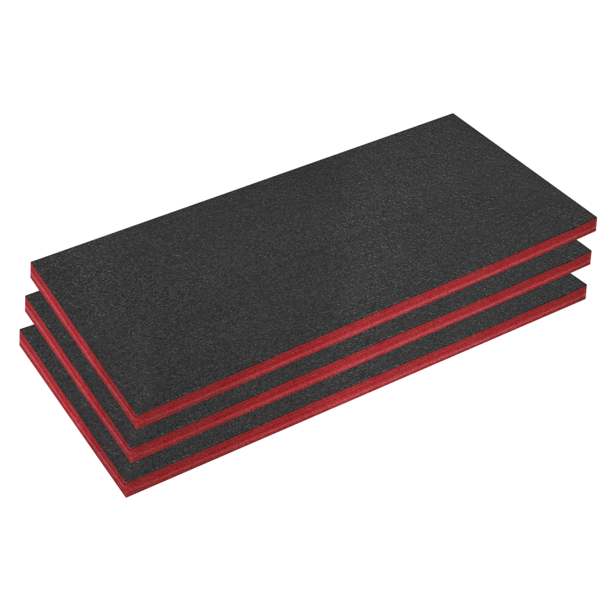 50mm Easy Peel Shadow Foam® Red/Black - Pack of 3