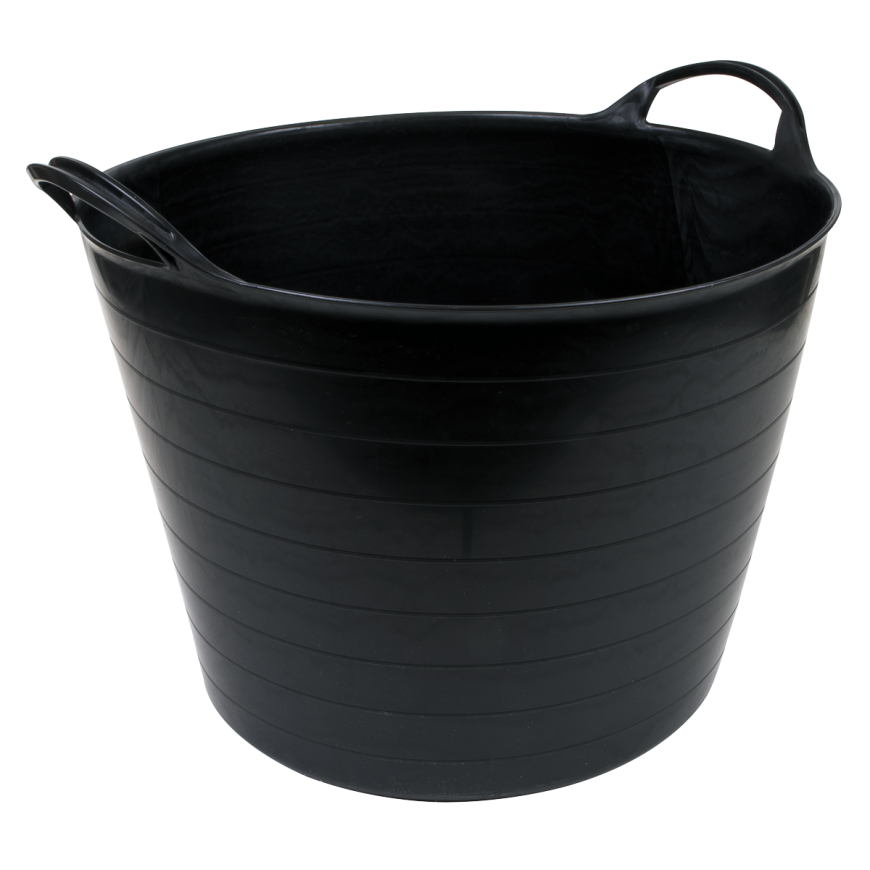 40L Heavy-Duty Flexi Tub - Black