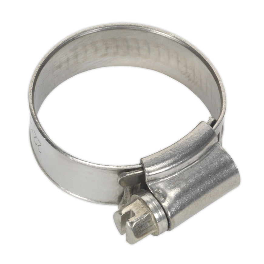 Ø22-32mm Stainless Steel Hose Clip - Pack of 10