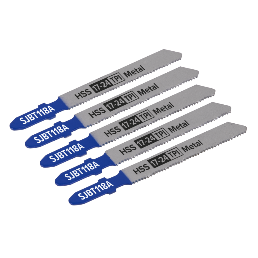 92mm 17-24tpi Jigsaw Blade Metal - Pack of 5