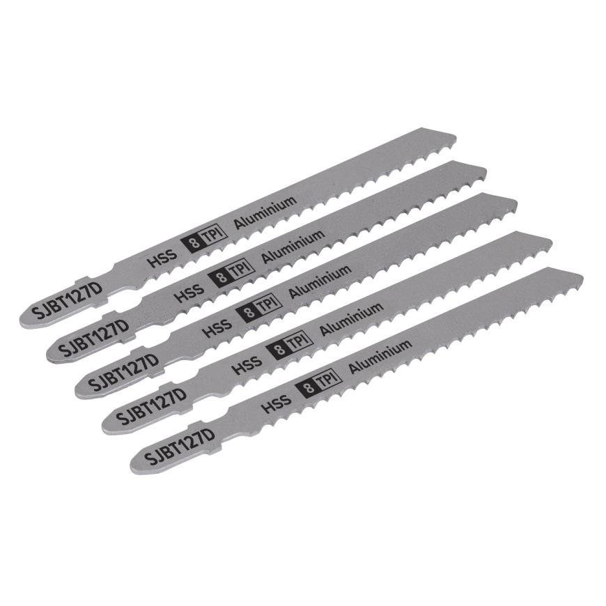 100mm 8tpi Jigsaw Blade Aluminium - Pack of 5