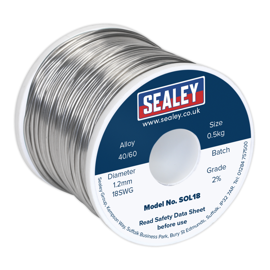 0.5kg Solder Wire Quick Flow 1.2mm/18SWG 40/60