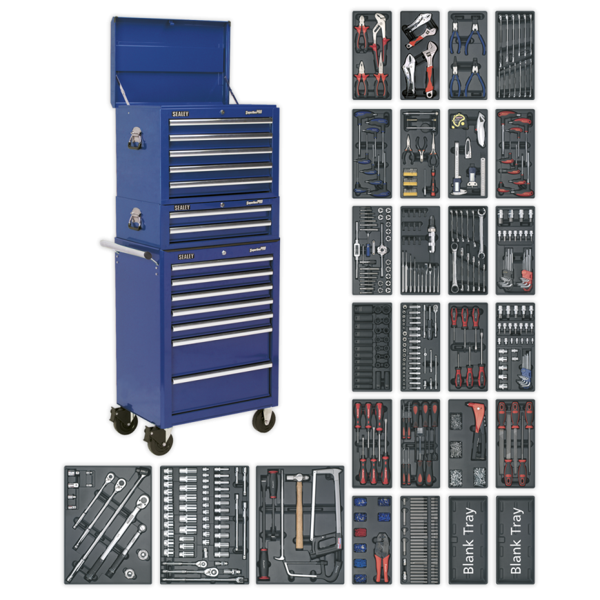 14 Drawer Tool Chest Combination with 1179pc Tool Kit