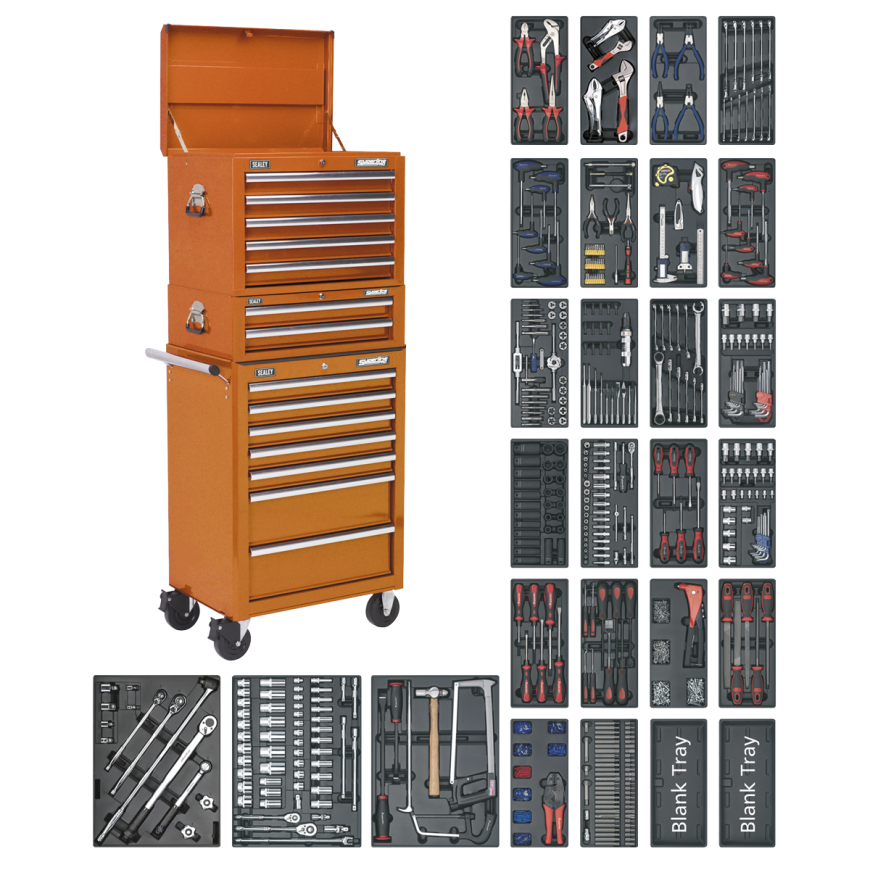 14 Drawer Tool Chest Combination with 1179pc Tool Kit