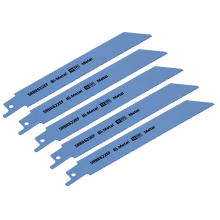 150mm 18tpi Reciprocating Saw Blade Metal - Pack of 5