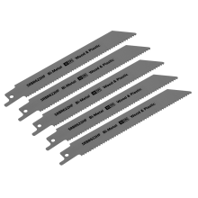 150mm 10tpi Reciprocating Saw Blade Wood & Plastics - Pack of 5