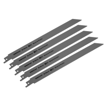 230mm 10tpi Reciprocating Saw Blade Wood & Plastics - Pack of 5