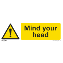 Mind Your Head - Warning Safety Sign - Rigid Plastic