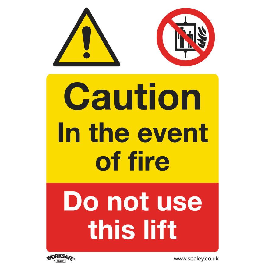 Caution Do Not Use Lift - Warning Safety Sign - Self-Adhesive Vinyl - Pack of 10