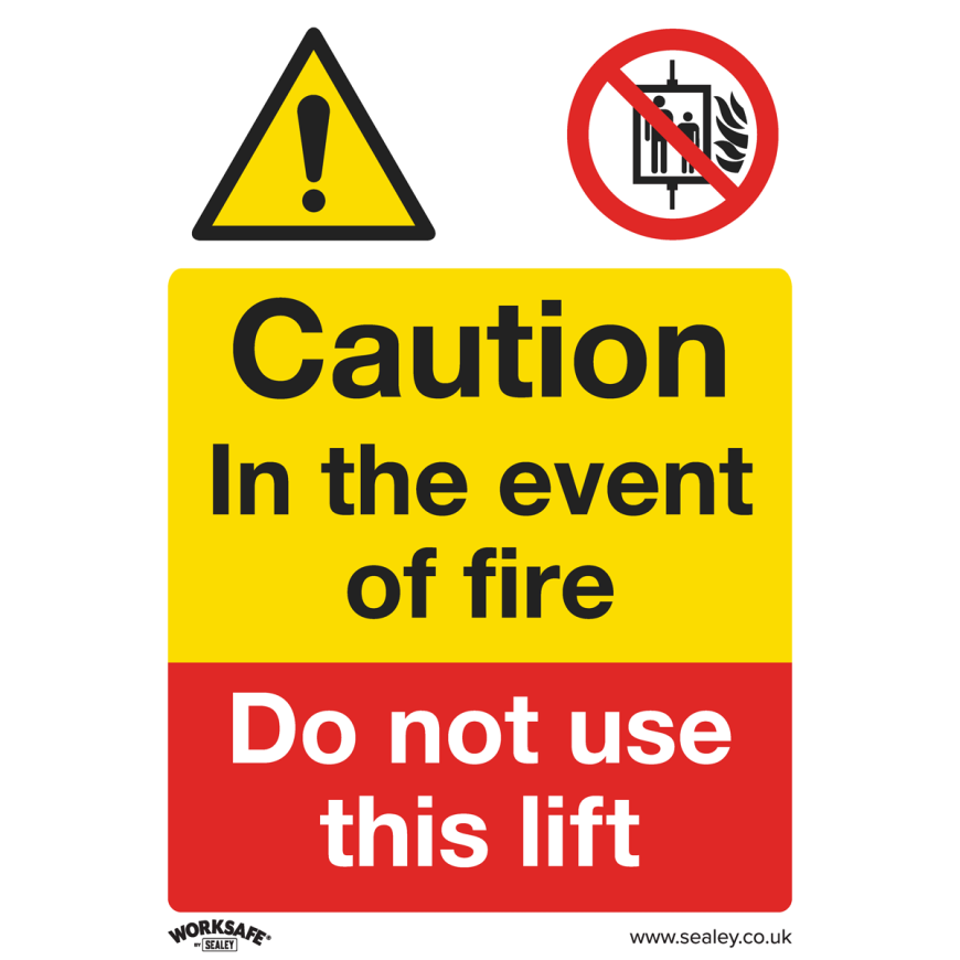 Caution Do Not Use Lift - Warning Safety Sign - Self-Adhesive Vinyl