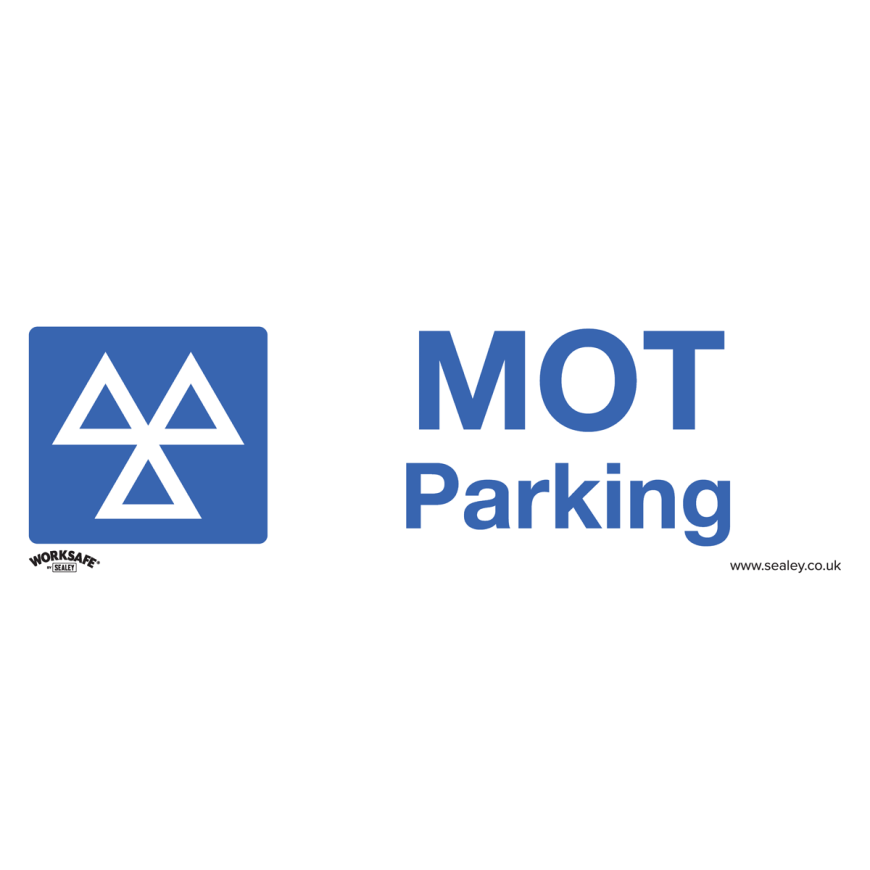 MOT Parking - Warning Safety Sign - Rigid Plastic