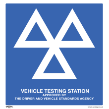 MOT Testing Station - Warning Safety Sign - Aluminium Composite