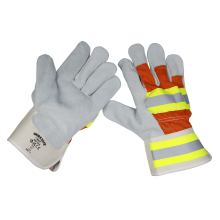 Reflective Rigger's Gloves - Pack of 6 Pairs