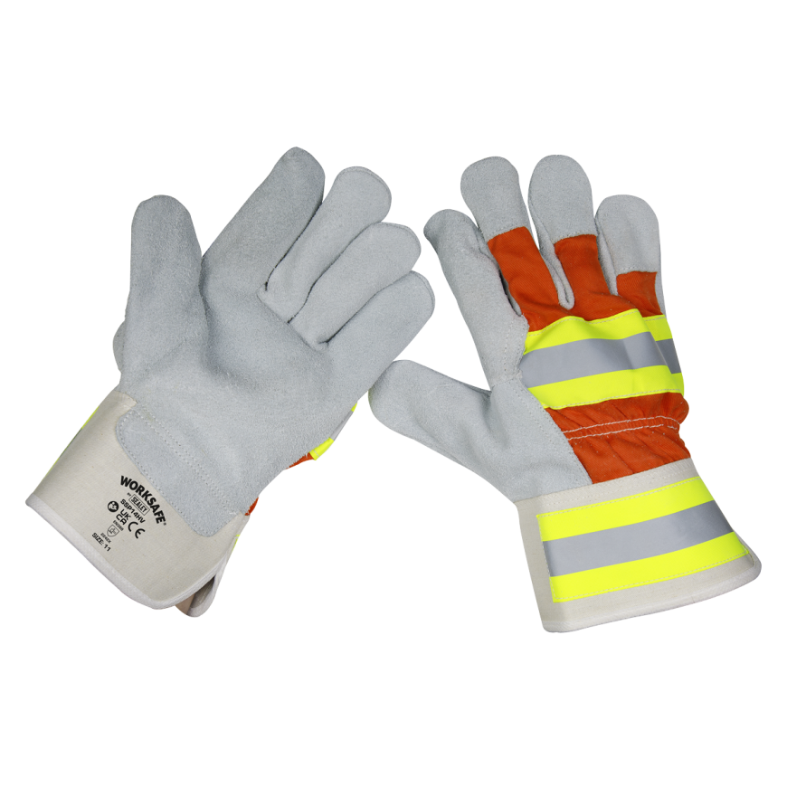 Reflective Rigger's Gloves - Pack of 6 Pairs