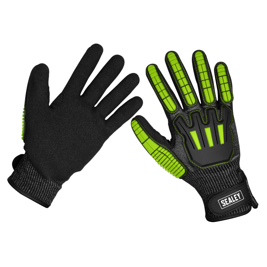 Cut & Impact Resistant Gloves - Large - Pair