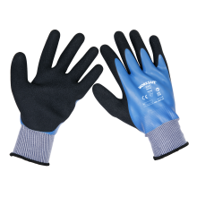 Waterproof Latex Gloves - (Large) - Pack of 6 Pairs