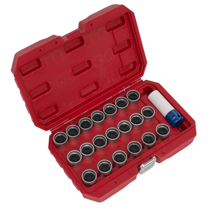 21pc Locking Wheel Nut Key Set - Audi