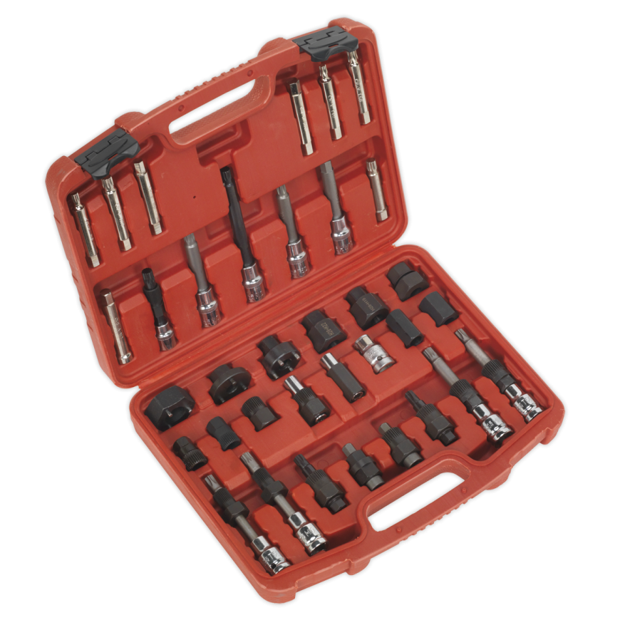 35pc Alternator Freewheel Pulley Removal Set