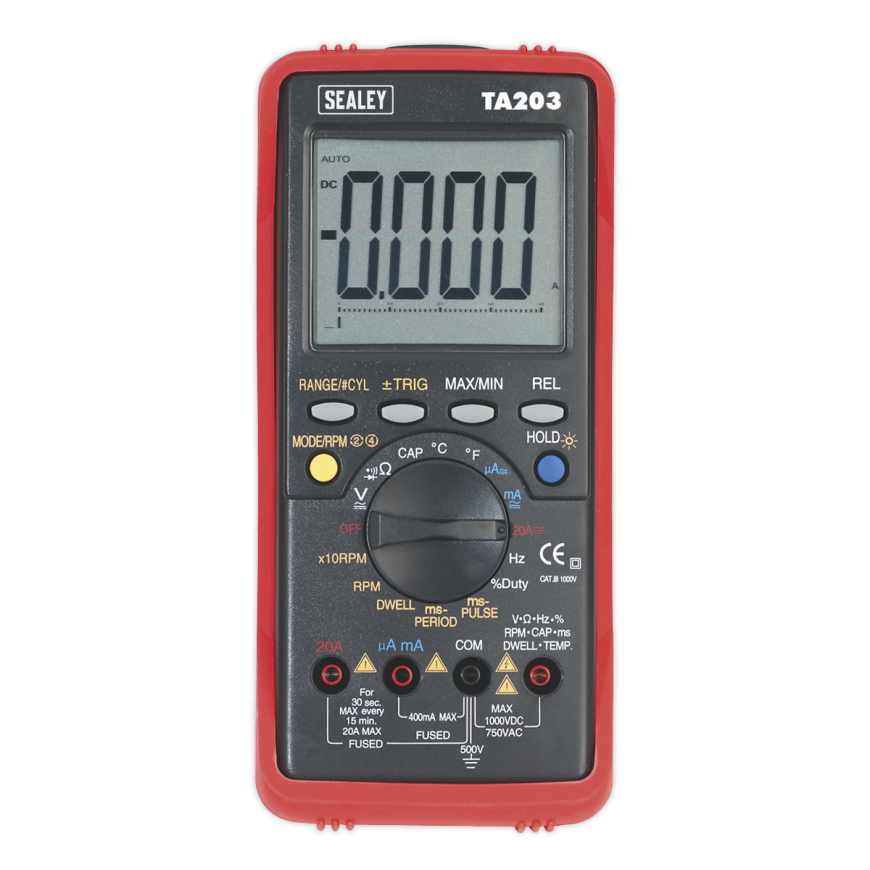 15-Function Digital Automotive Multimeter with Bar Graph/PC Link