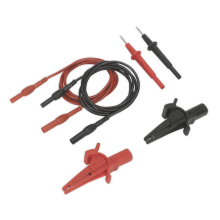 6pc Automotive Test Lead & Crocodile Clip Set