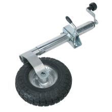 Jockey Wheel & Ø48mm Clamp - Ø260mm Pneumatic Wheel