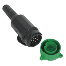 12V 13-Pin Euro Towing Plug - Plastic