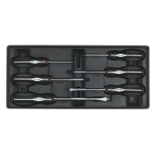 6pc Screwdriver Set with Tool Tray