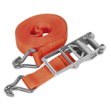 75mm x 8m Polyester Webbing Ratchet Strap 10000kg Breaking Strength