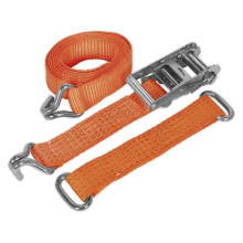 50mm x 3m Steel Wheel Car Transporter Ratchet Strap 4500kg Breaking Strength