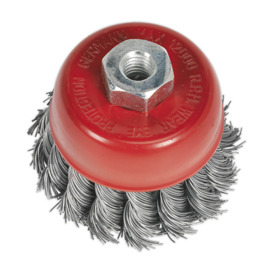 Ø65mm Twist Knot Wire Cup Brush M10 x 1.25mm