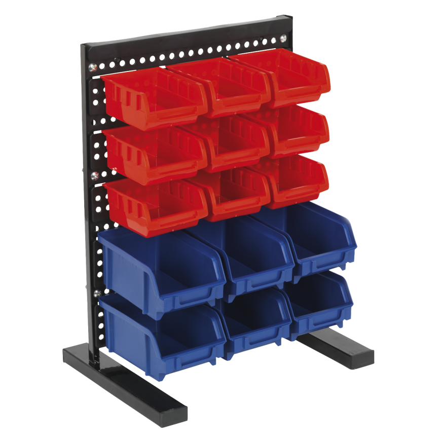 15 Bin Bench Mounting Storage System