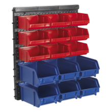 15 Bin Wall Mounting Storage System