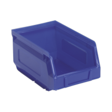 105 x 165 x 85mm Plastic Storage Bin - Blue - Pack of 48